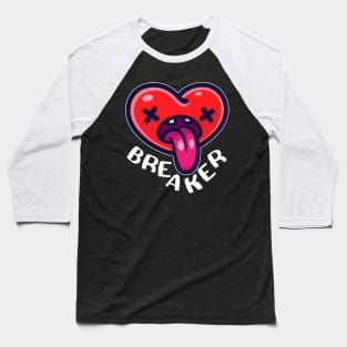 Cute Heart Breaker Funny Valentines Shirt Boys Girls Baseball T-Shirt